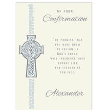 Blue Confirmation Cross