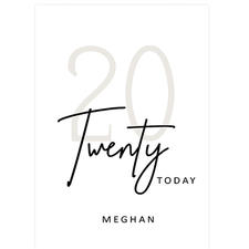 Twenty Today