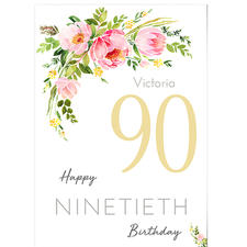 Ninetieth Birthday Floral