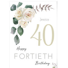 Fortieth Birthday Floral