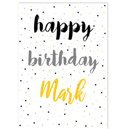 Black and Gold Birthday