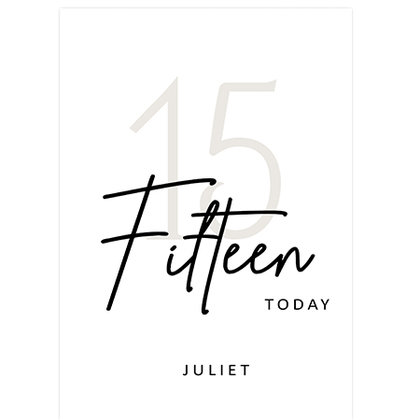 Fifteen Today