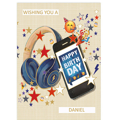 Birthday Phone and Headphones